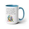 Marilyn Monroe Graphic Mug, A woman's beauty quote