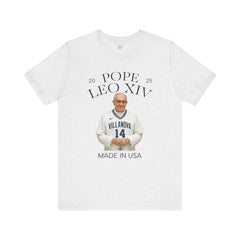 Pope Leo XIV Villanova Fan Short Sleeve Tee - Made in USA