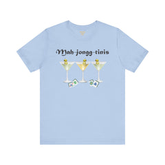 Mah-jongg-tinis  / Mahjong Martini graphics  / Unisex Jersey Short Sleeve Tee /  See Our Matching Tote Bags and Coffee Mugs