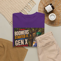 Boomers Started It. Gen X Perfected It. Vintage Hose Water Bottle Graphic Tee