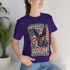 Personalized with your Dogs name and image - Patriotic Dog T-Shirt