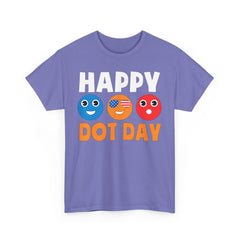 HAPPY DOT DAY Unisex Heavy Cotton Tee / International Dot Day / Happy Dot Day / Teachers / Children / Elementary School