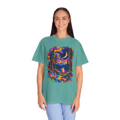 Mystical Psychedelic Moonlit Forest T-Shirt