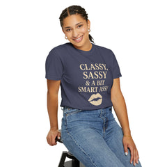 Classy Sassy T-shirt, Unisex Casual Top, Statement Tee, Gift for Her, Fashion Apparel, Birthday Humor Shirt