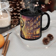 Time After Time Cyndi Lauper inspired full wrap with Lyrics Graphic - Black Mug (11oz, 15oz)