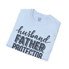 Husband Father Protector Hero Unisex Softstyle T-Shirt