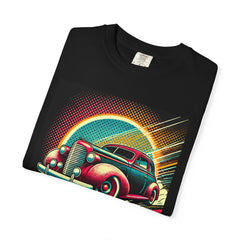 Retro Pop Art Car T-Shirt — 'Pop Art Retro Auto' Comfort Colors