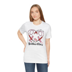 Phlebotomist Heart Butterflies Tee