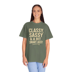 Classy Sassy T-shirt, Unisex Casual Top, Statement Tee, Gift for Her, Fashion Apparel, Birthday Humor Shirt