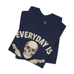 Fitness Tee | Leg Amputee Funny Skull, Everyday Leg Day Gym Shirt, Workout Top
