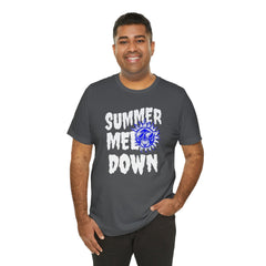 Summer Meltdown Graphic Tee — "Summer Melt Down" Sun Design