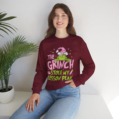 Grinch Stole My Lesson Plan Sweatshirt