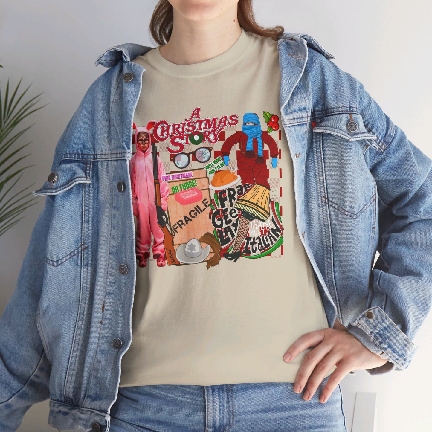 A Christmas Story Montage - Unisex Heavy Cotton Tee