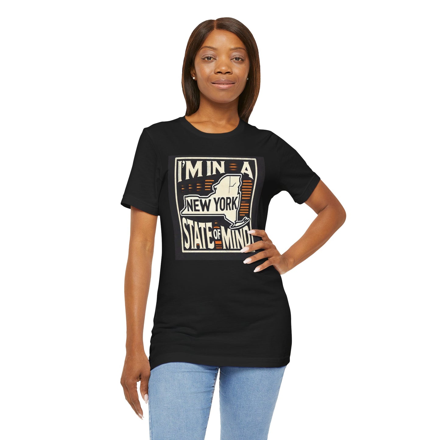 I'm In A New York State Of Mind - Graphic Unisex Jersey Short Sleeve Tee