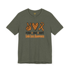 Limb Loss Awareness - Unisex Short Sleeve Tee,Amputee Awareness,Leg Amputee,Arm Amputee,Gift For Him,Gift For Her,Unique Amputee Gift