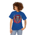 Flaming Fire Vampire - Graphic Unisex Heavy Cotton Tee