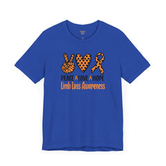 Limb Loss Awareness - Unisex Short Sleeve Tee,Amputee Awareness,Leg Amputee,Arm Amputee,Gift For Him,Gift For Her,Unique Amputee Gift