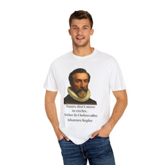 Kepler Coffee Quote T-Shirt — Astronomy Nerd Vintage Portrait Tee