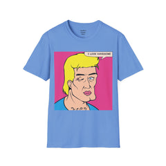 I LOOK HANDSOME Blonde Pop Art Guy Unisex Softstyle T Shirt