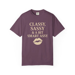 Classy Sassy T-shirt, Unisex Casual Top, Statement Tee, Gift for Her, Fashion Apparel, Birthday Humor Shirt