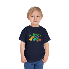 Dino Pizza Party Toddler Tee - Fun Dinosaur Graphic T-Shirt for Kids