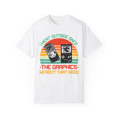 Retro Gamer Unisex T-Shirt - "I Went Outside Once"