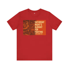 Music Inspired Unisex Tee - Saturday Nights All Right For Fighting Graphic
