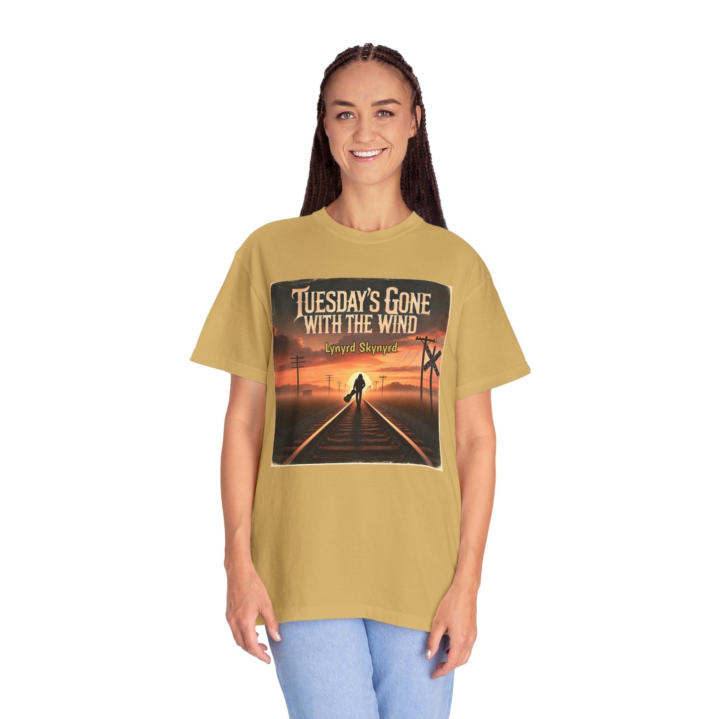 Music Lynyrd Skynyrd Inspired Tuesdays Gone Graphic - Unisex Comfort Colors Shirt