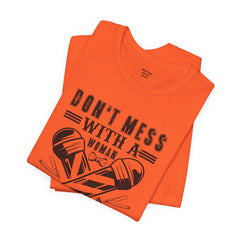 Funny Woman Barber Unisex Tee, Don't Mess with a Shears Shirt