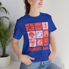 Beachy Soul Unisex Jersey Tee - Perfect Summer Vibes, Casual Wear, Gift for Beach Lovers, Vacation Outfit, Relaxed Style