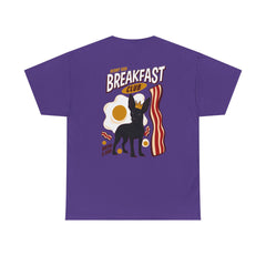 Breakfast Club Dog T‑Shirt — Retro Bacon & Eggs Graphic Tee