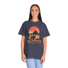 Yellowstone National Park Graphic, Comfort Colors Soft Relaxed Fit Unisex Garment-Dyed T-shirt