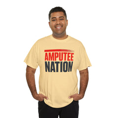 Amputee Nation Unisex Heavy Cotton Tee, Support Shirt, Gift for Amputees, Awareness Apparel, Casual Comfort Wear