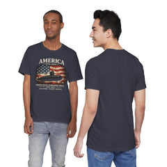 America 250th Submarine 125th Flag T-Shirt — Vintage USA Military Tee