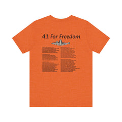 41 For Freedom FBM Fleet Ballistic Missile Submarine Unisex Jersey Short Sleeve Tee