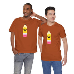 Emoji TEACHER PENCIL- Graphic Unisex Jersey Short Sleeve Tee