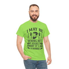 Humorous Barber Tee, Funny Barber Gifts, Unisex Cotton Shirt, Barber Appreciation, Father's Day Gift Tee, Hair Stylist T-Shirt