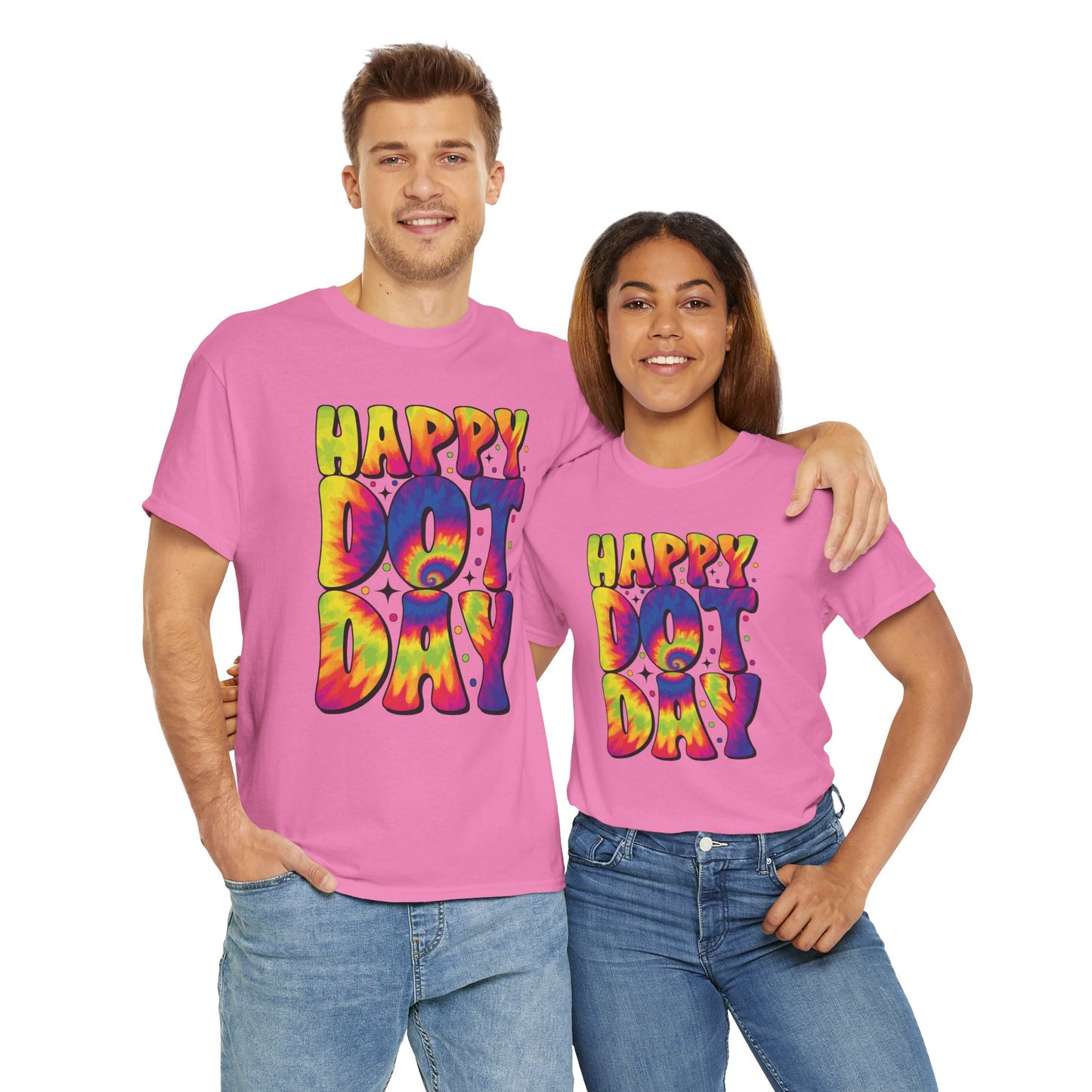 HAPPY DOT DAY - Graphic Unisex Heavy Cotton Tee