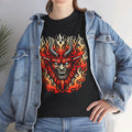 Fiery Fire Demon - Graphic Unisex Heavy Cotton Tee