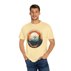 Mount Rainier National Park Graphic, Comfort Colors Soft Relaxed Fit Unisex Garment-Dyed T-shirt