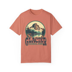 Glacier National Park Graphic, Comfort Colors Soft Relaxed Fit Unisex Garment-Dyed T-shirt
