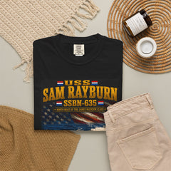 USS Sam Rayburn SSBN-635 Submarine T-Shirt — "Forty One for Freedom" Patriotic Navy Tee