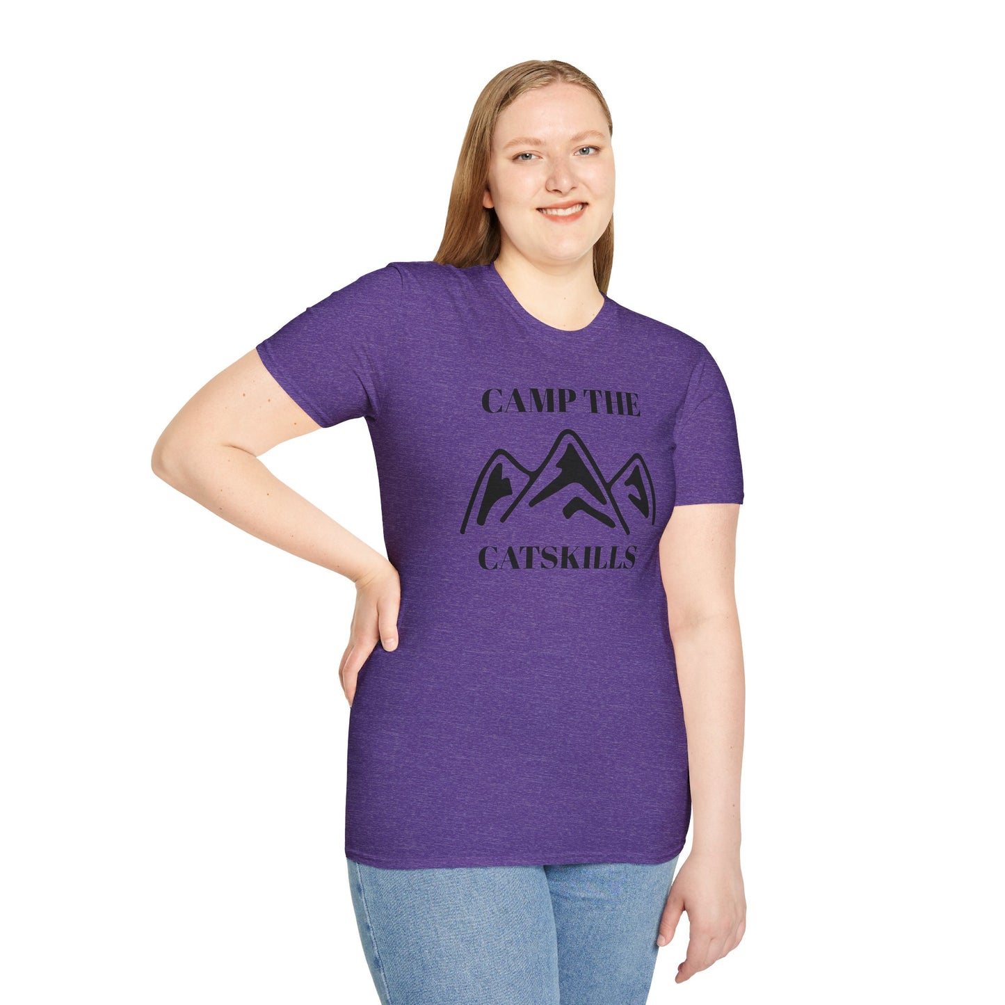 Camp The Catskillsi Unisex Softstyle T-Shirt  Catskill Mountains New York