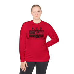 RED Friday, Navy. Marines, Patriotic, Remember Everyone Deployed, Support Our Troops, - Unisex Lightweight Long Sleeve Tee