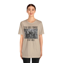 The Outsiders Shirt, Front and Back Images, Greasers Characters Shirt, Unisex Jersey Short Sleeve Tee