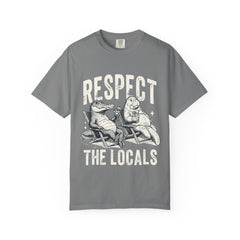 Alligator and Manatee Respect the Locals T-Shirt — Vintage Beach Vibes Graphic Tee