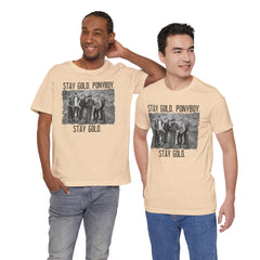 The Outsiders Shirt, Front and Back Images, Greasers Characters Shirt, Unisex Jersey Short Sleeve Tee