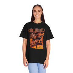 Vintage The Good The Bad And The Ugly Western Movie Poster Graphic T-Shirt