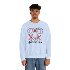 You Give Me Butterflies - Unisex Heavy Blend™ Crewneck Sweatshirt