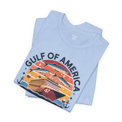 Gulf of USA Courtesy of 47 Graphic Unisex Jersey Tee